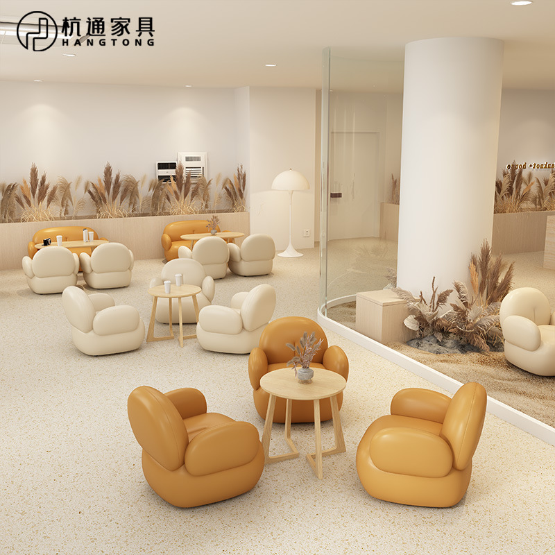 Coffee Tea Library - レジャーソファ、図書館、営業所、受付テーブルと椅子、ミルクティーショップ、コーヒーショップ、ベーカリーショップのテーブルと椅子の組み合わせを交渉します。