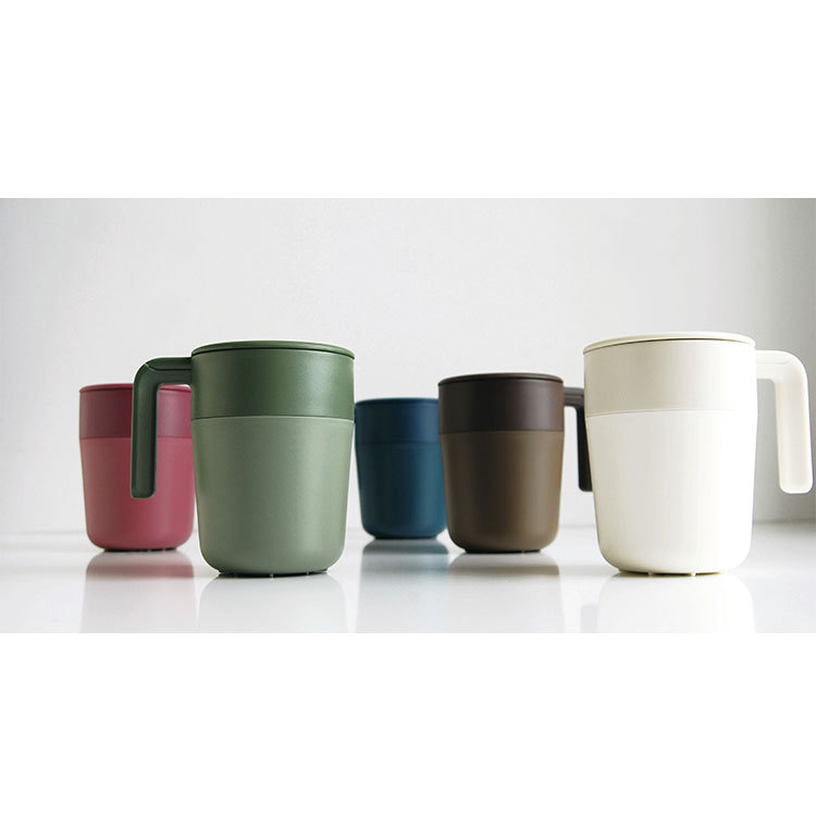 Coffee Tea Press - 8オンスフレンチプレスマグコーヒーまたはティーメーカー注入器プレスカップ魔法瓶オリジナルプラスチックBPAフリーコポドロップ船