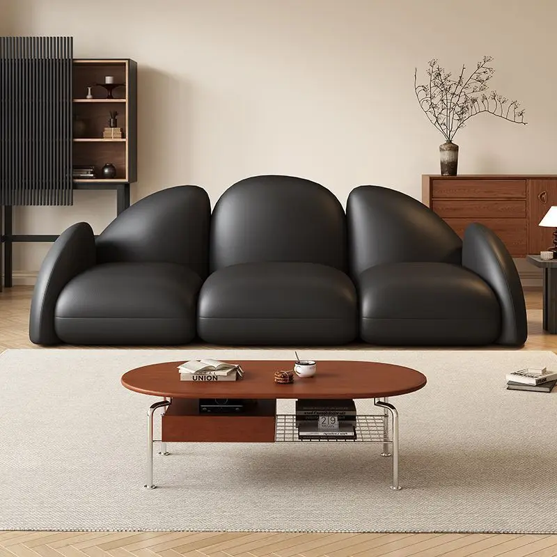 Coffee Tea Library - イタリア製シングルソファ、小さなアパート、レザーアート、軽贅沢、コーヒーショップ、ミルクティーショップ、図書館、商業施設、ミニマリスト、レジャー