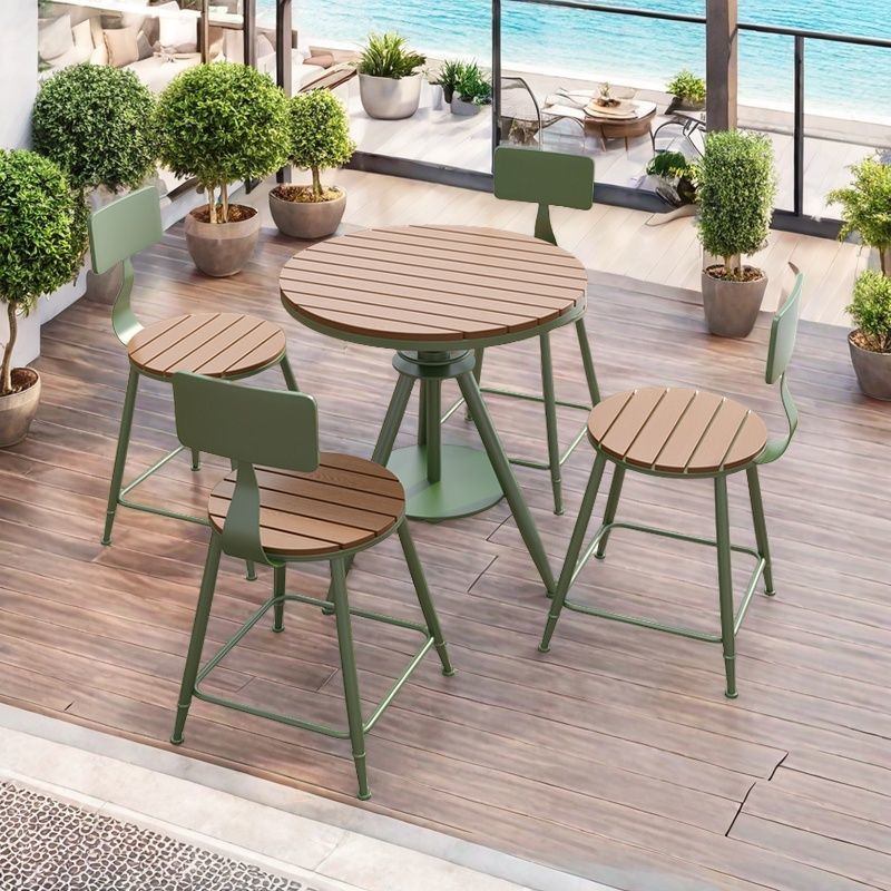 Coffee Tea For Garden - 屋外ミルクティーショップ、コーヒーショップ、カジュアルなダイニングテーブルと椅子、屋外ヴィラガーデン、オープンエアバルコニー、昇降可能な錬鉄製