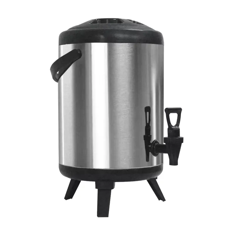 Coffee Tea Urn - 304ステンレス製二重壁保温コーヒーポット、業務用ティーディスペンサー、大容量ホットウォーターポット、レストランやパーティー用