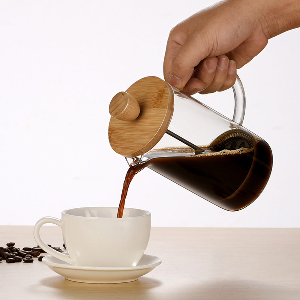Coffee Tea Press - 多用途ホームフレンチフィルタープレスポット多機能コーヒー愛好家向けのコーヒーやお茶に最適
