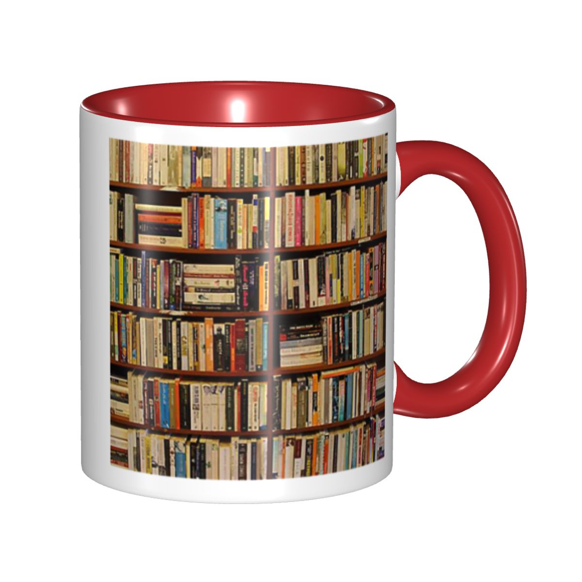 Coffee Tea Library - 教育用図書館ブックマグ 面白いセラミックコーヒーカップ ティーマグ ミルクカップ ドリンクウェア 友人へのギフト