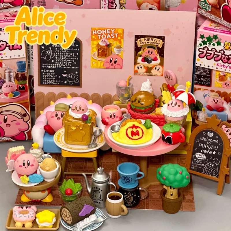 Coffee Tea Shop - 在庫あり レメンツ カービィ コーヒータイム アフタヌーンティー デザートショップ、かわいいミニチュアジオラマシーン、コレクタブルスナックスタイルボックスフィギュア