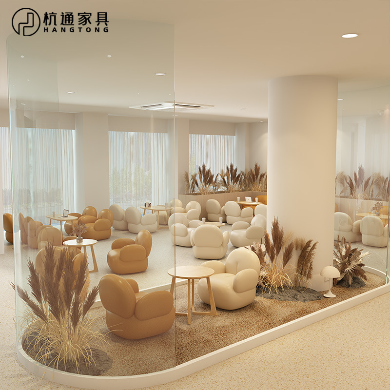 レジャーソファ、図書館、営業所、受付テーブルと椅子、ミルクテ - Coffee Tea Library のレビューと価格