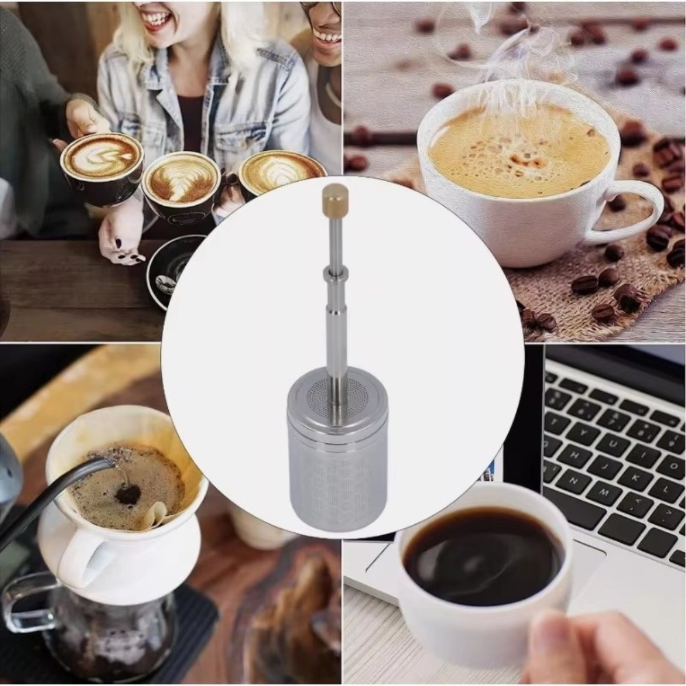 プレス式ティー＆コーヒーインフューザー、極細メッシュ、延長ハ - Coffee Tea Press のレビューと価格