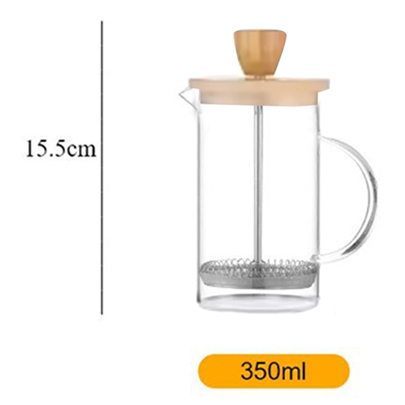 コーヒーフレンチプレスポット フィルター付き 高ホウケイ酸ガ - Coffee Tea Press のレビューと価格