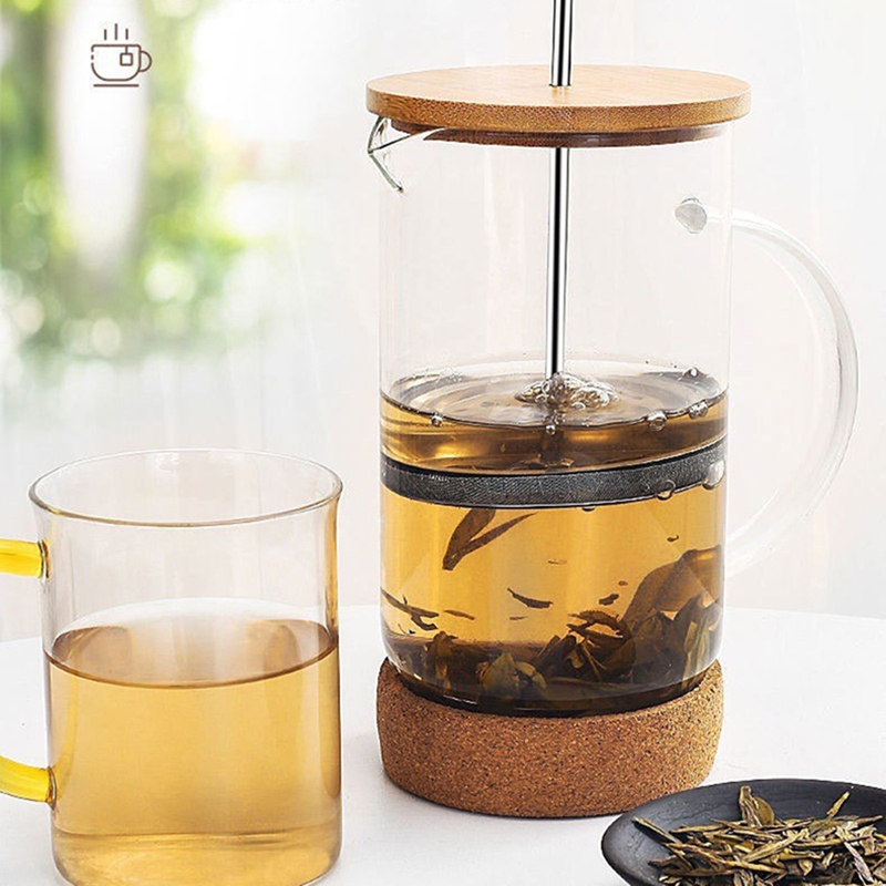 コーヒーフレンチプレスポット フィルター付き 高ホウケイ酸ガ - Coffee Tea Press のレビューと価格