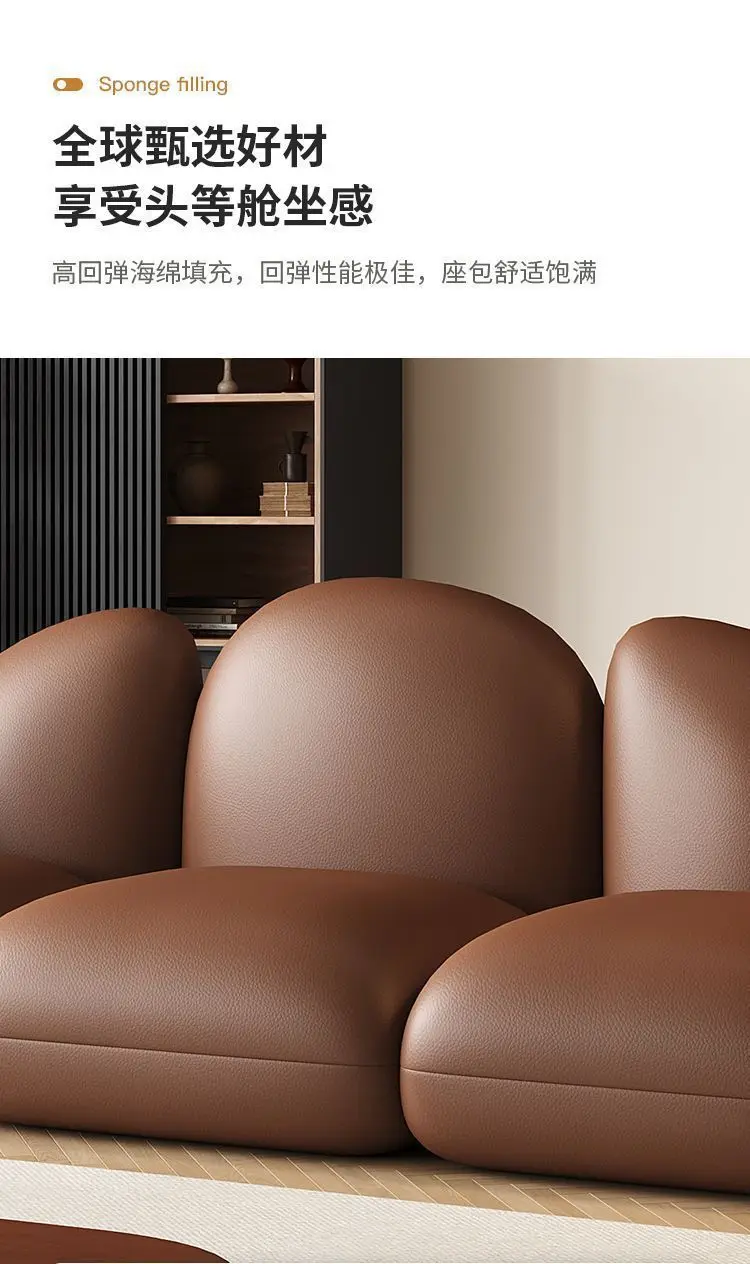 イタリア製シングルソファ、小さなアパート、レザーアート、軽贅 - Coffee Tea Library のレビューと価格