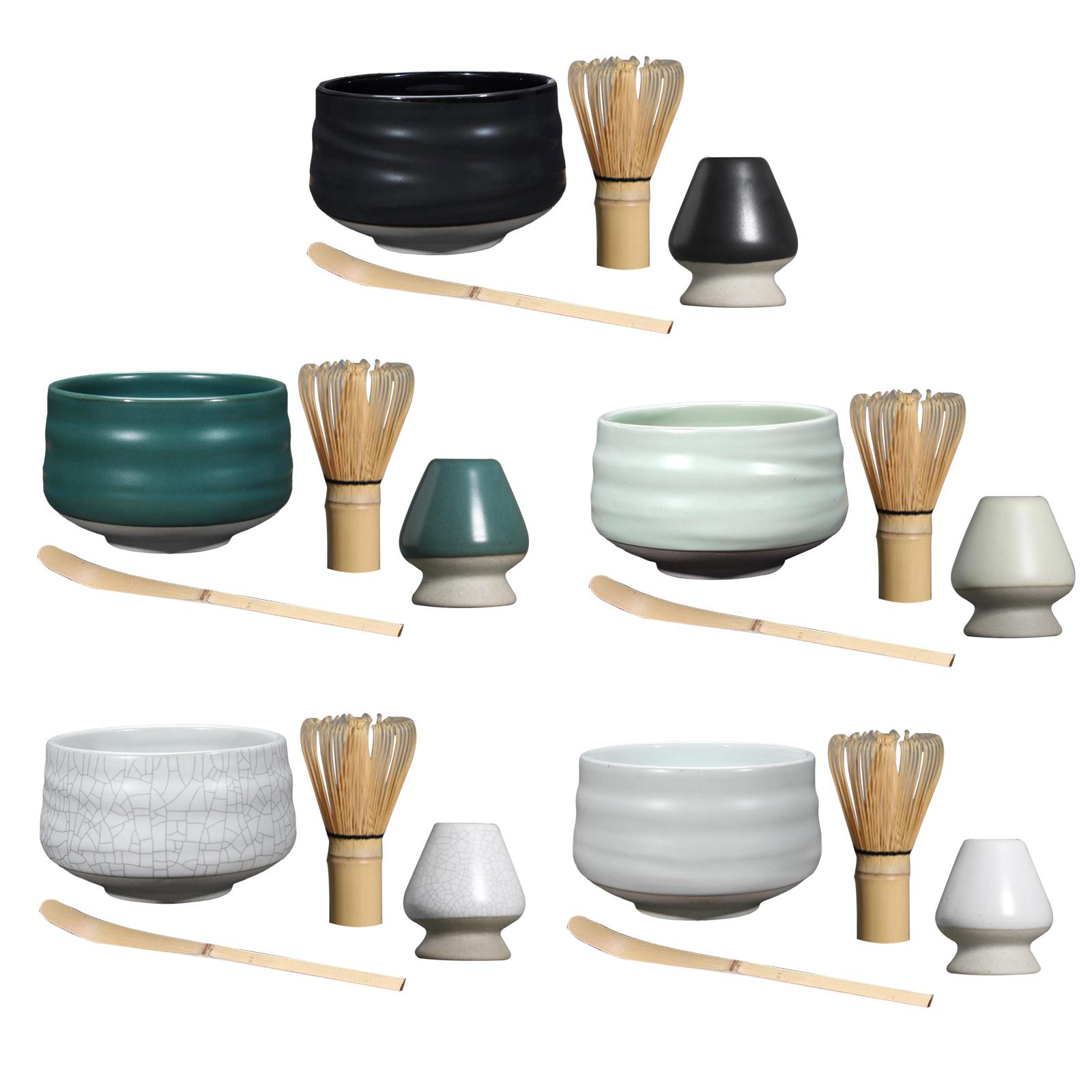 伝統的な抹茶セット、竹製抹茶泡立て器、セラミック泡立て器スタ - Matcha Whisk Set のレビューと価格
