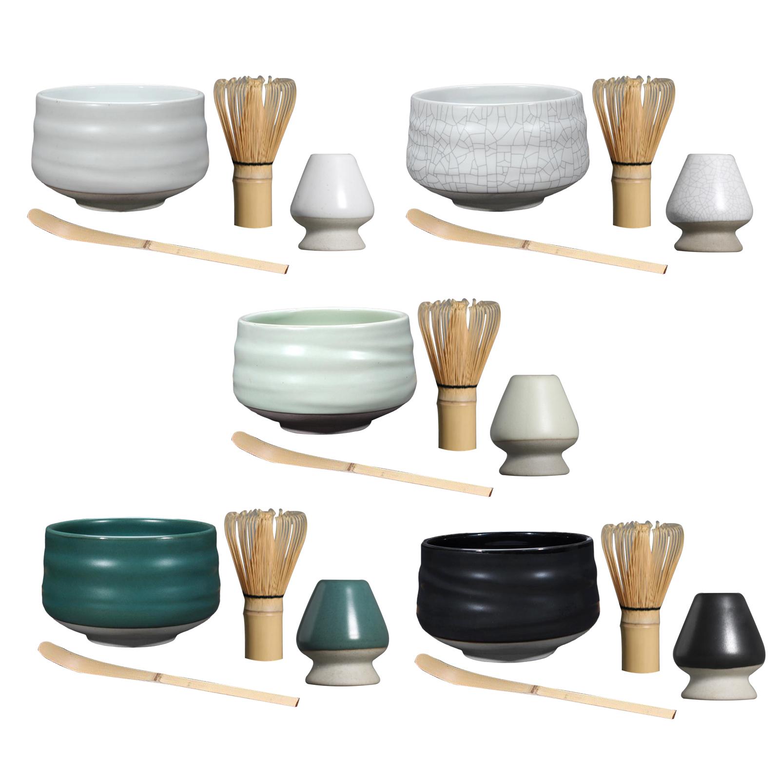 伝統的な抹茶セット、竹製抹茶泡立て器、セラミック泡立て器スタ - Matcha Whisk Set のレビューと価格