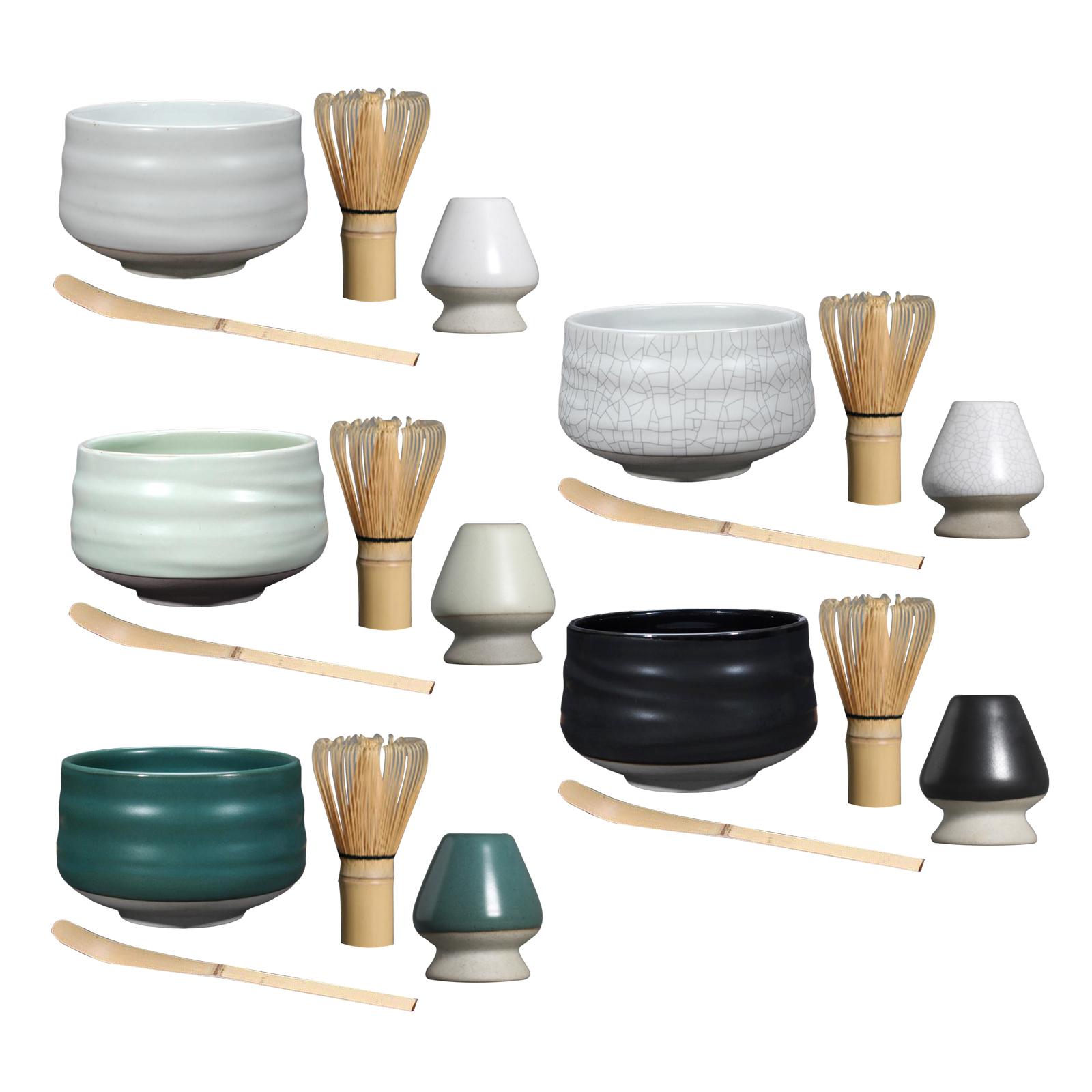 伝統的な抹茶セット、竹製抹茶泡立て器、セラミック泡立て器スタ - Matcha Whisk Set のレビューと価格