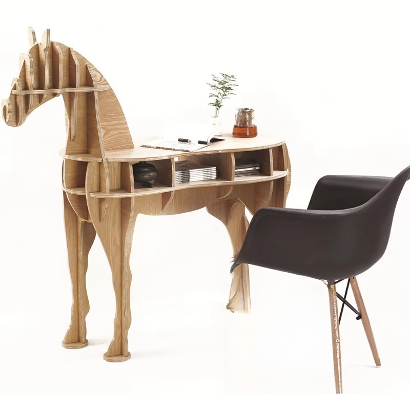 木製の馬型ティーコーヒーデスク、ノートパソコンデスク、本棚、 - Coffee Tea Library のレビューと価格