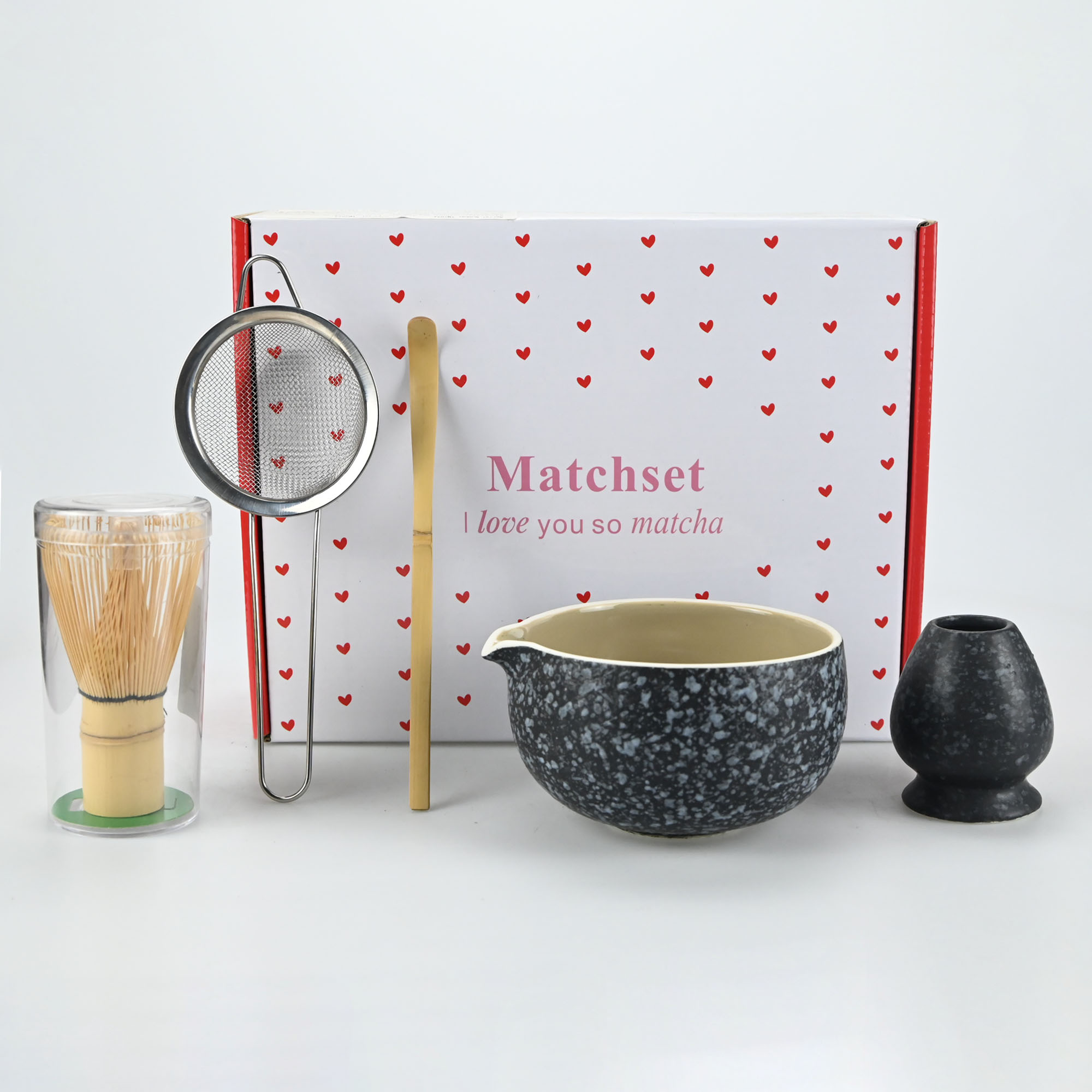 2/4/5点セット抹茶道具 - 抹茶茶碗、竹製抹茶泡立て器、 - Matcha Whisk Set のレビューと価格