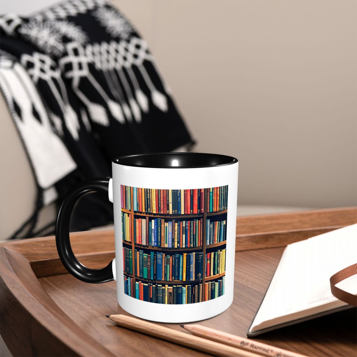 教育図書館ブック1 マグカップ 面白いセラミックコーヒーカッ - Coffee Tea Library のレビューと価格