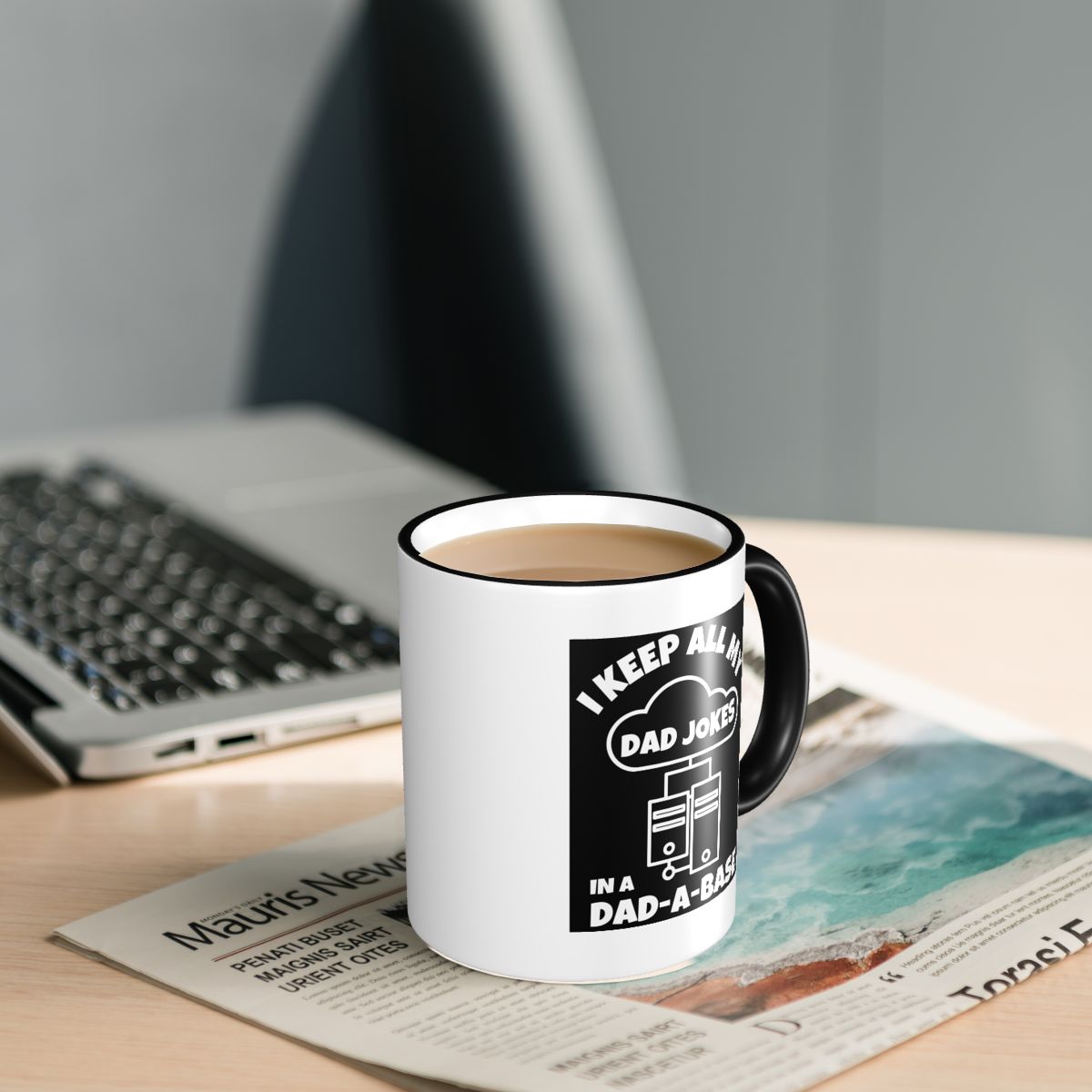 父のジョークをすべて記録したダダベースマグカップ 面白いセラ - Coffee Tea Jokes のレビューと価格