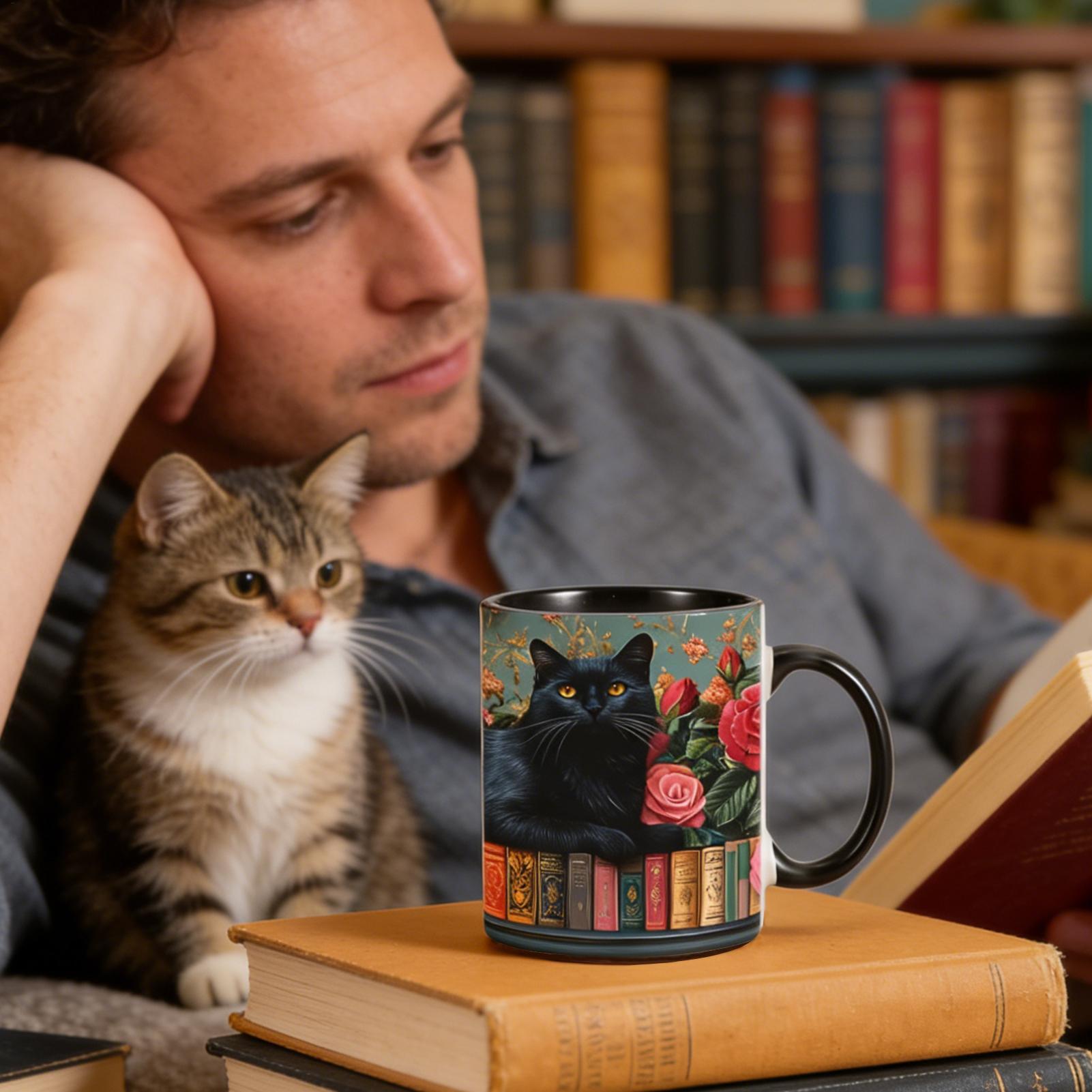 コーヒー用マグカップ猫テーマ耐熱図書館本棚セラミックコーヒー - Coffee Tea Library のレビューと価格