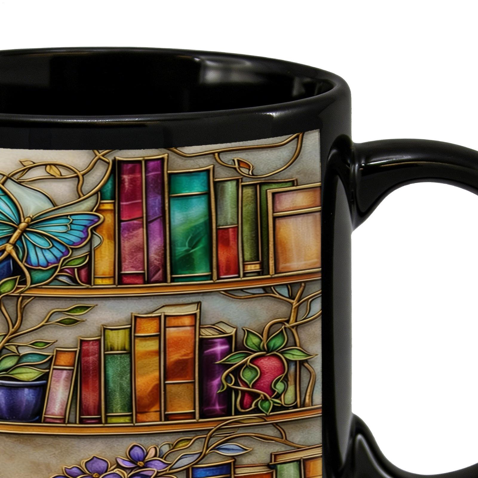 コーヒー用マグカップ猫テーマ耐熱図書館本棚セラミックコーヒー - Coffee Tea Library のレビューと価格