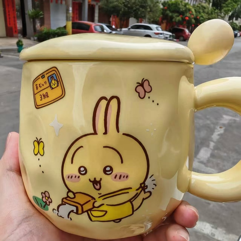 ちいかわうさぎセラミックマグカップ 親友、ガールフレンド、ボ - Coffee Tea Meaning のレビューと価格