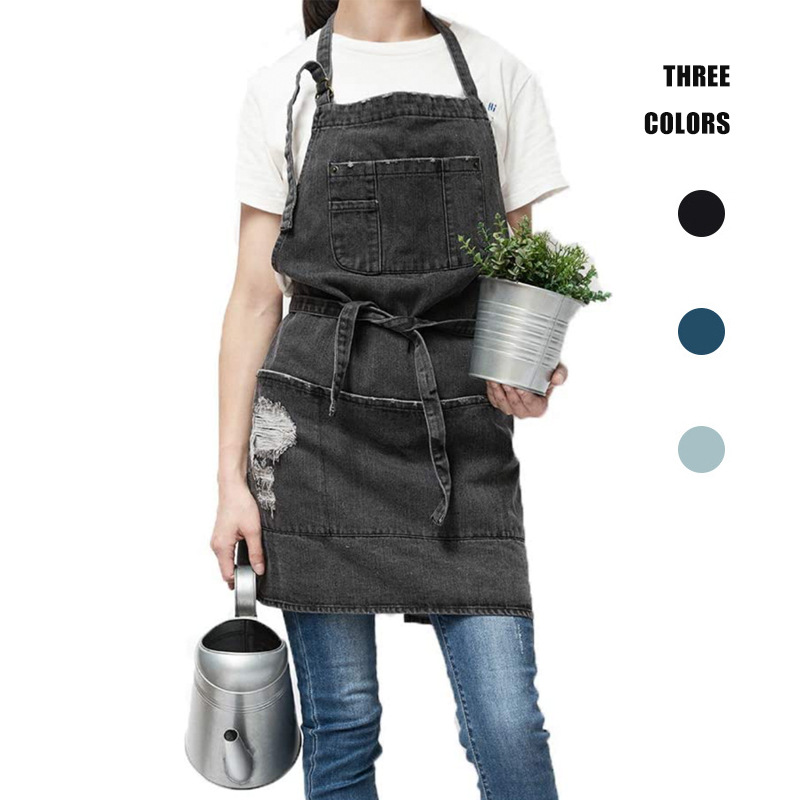 日本製ウォッシュコットンデニムエプロン、拡大コーヒーショップ - Coffee Tea For Garden のレビューと価格