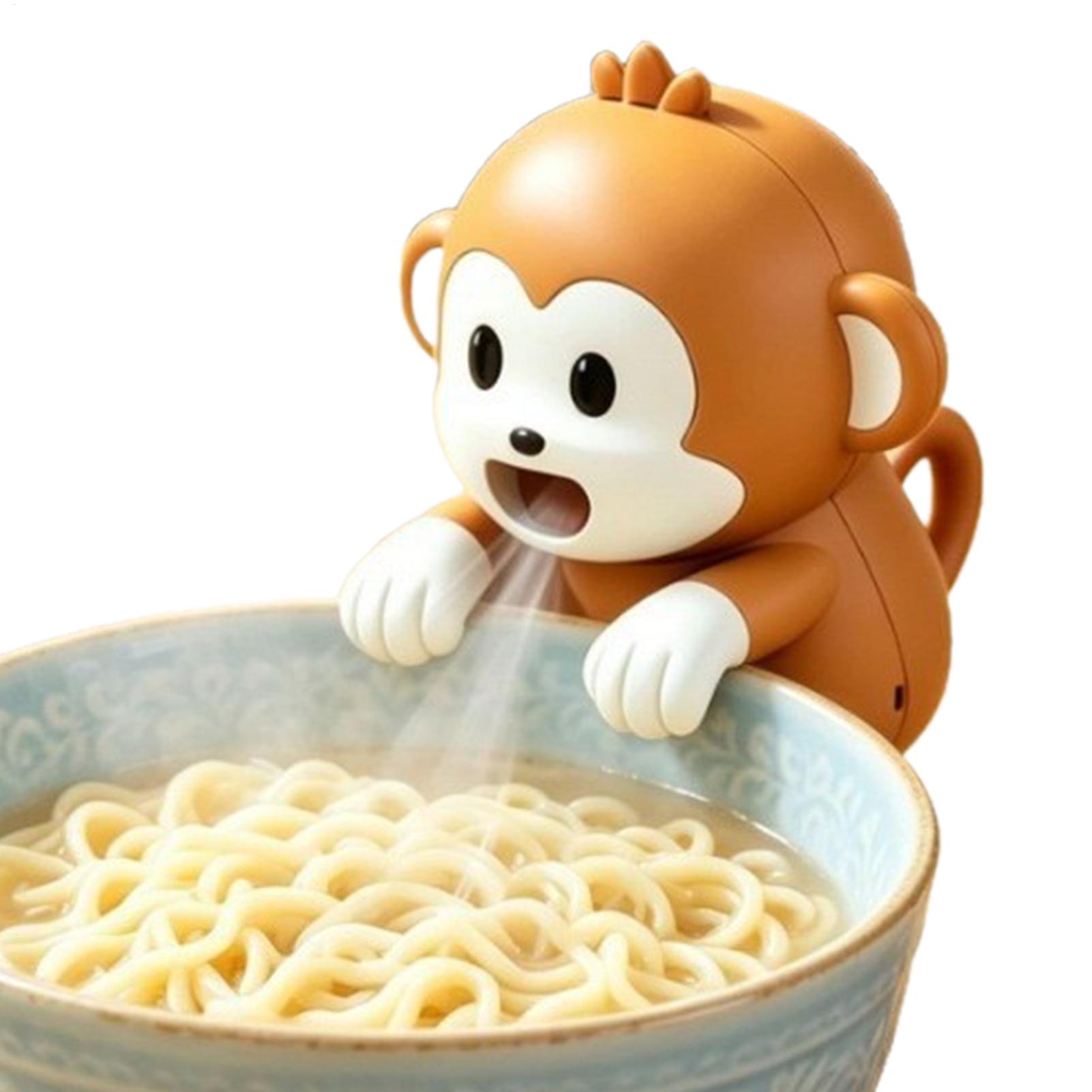 ミニクリップ式カップファン 3段階風量調節 可愛い猿型 ポー - Coffee Tea For Me のレビューと価格
