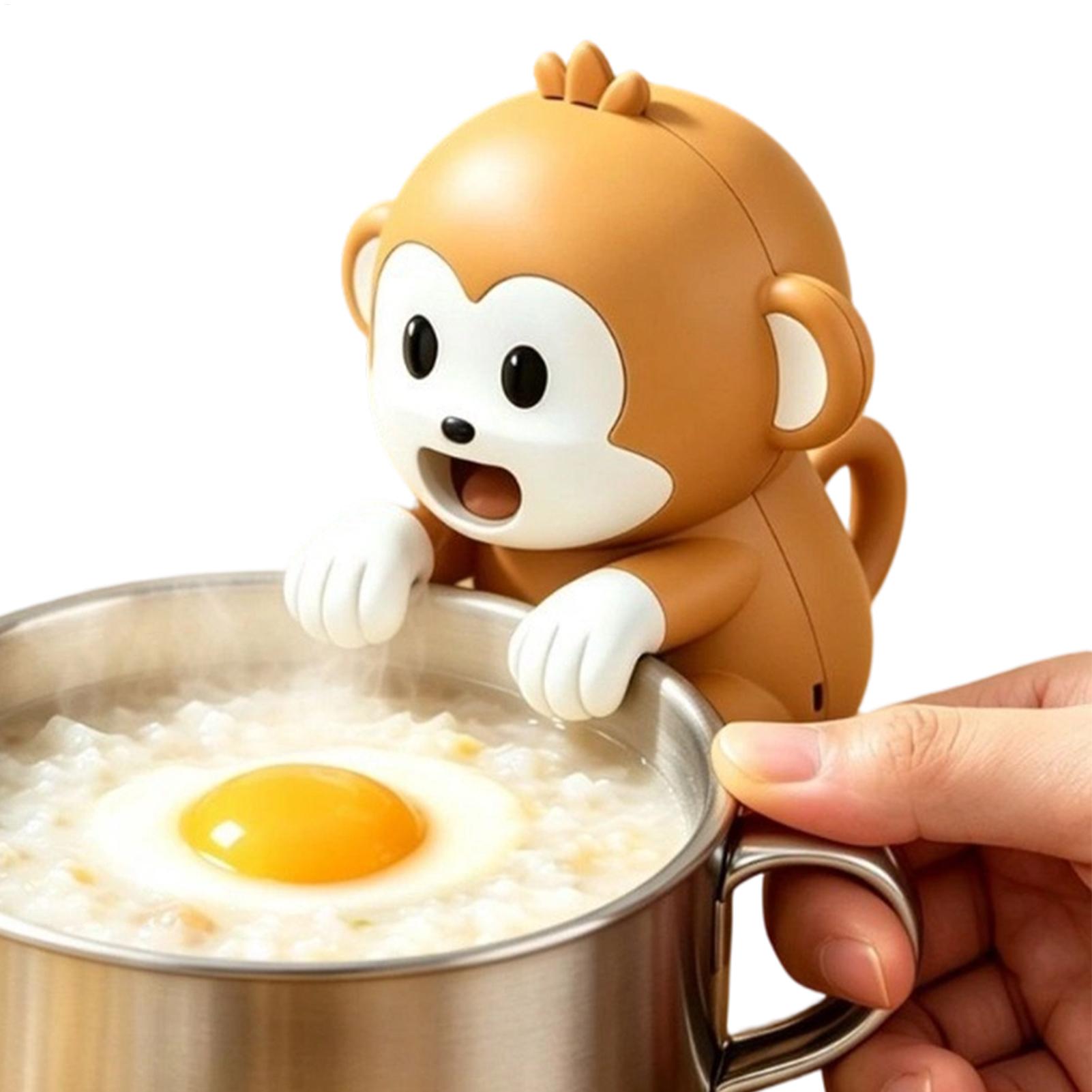 ミニクリップ式カップファン 3段階風量調節 可愛い猿型 ポー - Coffee Tea For Me のレビューと価格