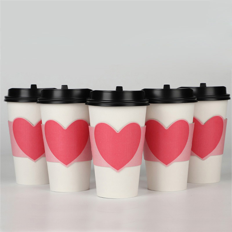 100個使い捨てカップのための12/16オンスカップピンクハ - Coffee Tea Day のレビューと価格