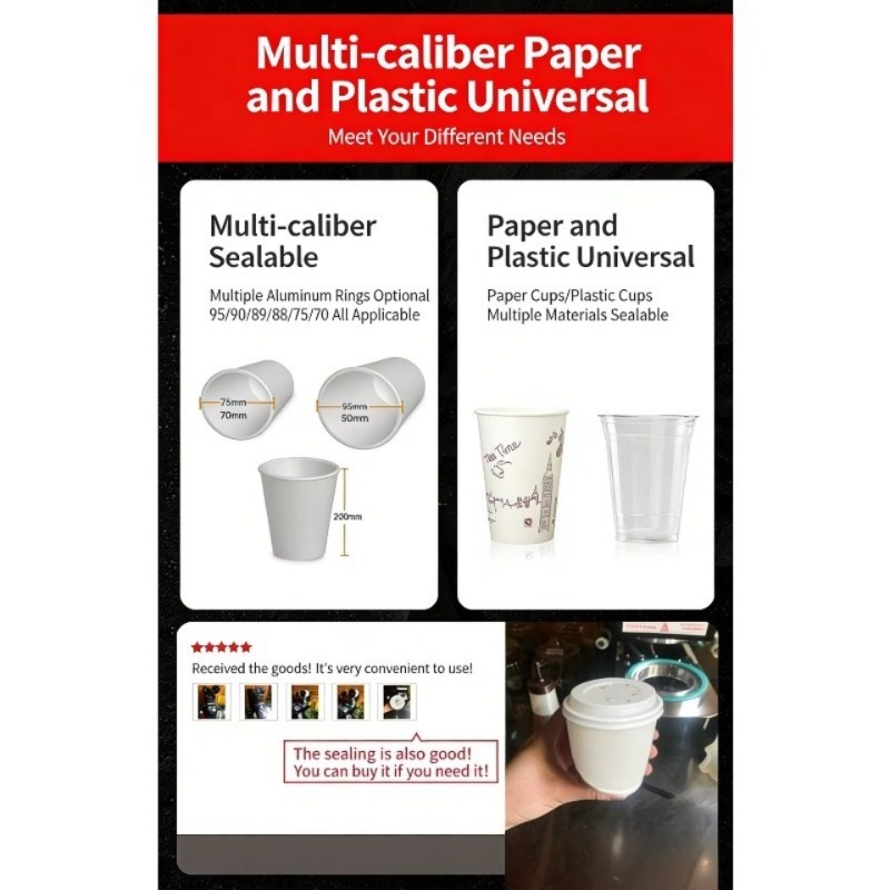 自動プラスチックカップシーリングマシン 業務用 フィルムロー - Coffee Tea Shop のレビューと価格