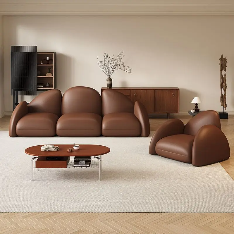 イタリア製シングルソファ、小さなアパート、レザーアート、軽贅 - Coffee Tea Library のレビューと価格