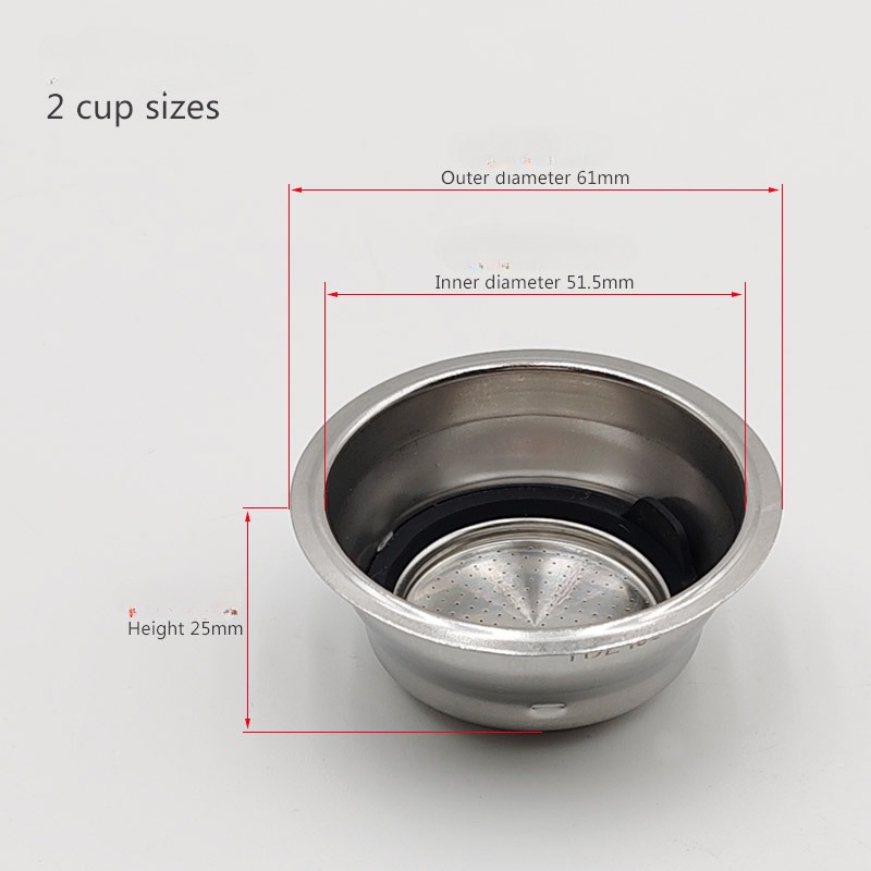 51 ミリメートル加圧多孔質フィルターステンレス鋼二層コーヒ - Coffee Tea Press のレビューと価格