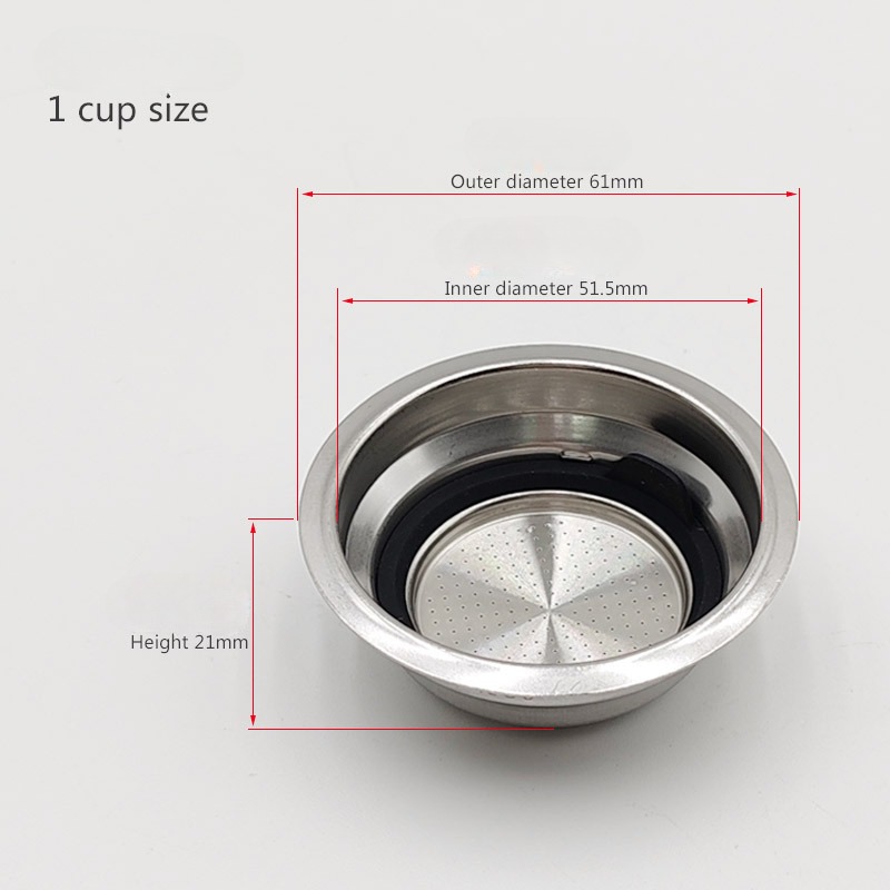 51 ミリメートル加圧多孔質フィルターステンレス鋼二層コーヒ - Coffee Tea Press のレビューと価格