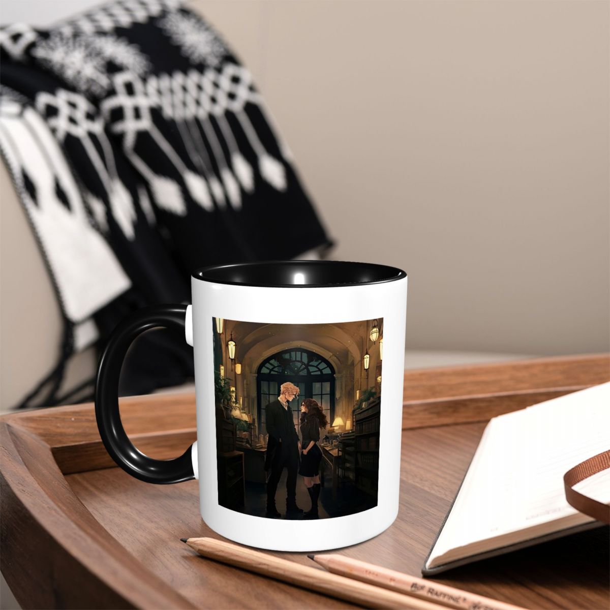 図書館のドラミオネ マグカップ 面白いセラミックコーヒーカッ - Coffee Tea Library のレビューと価格
