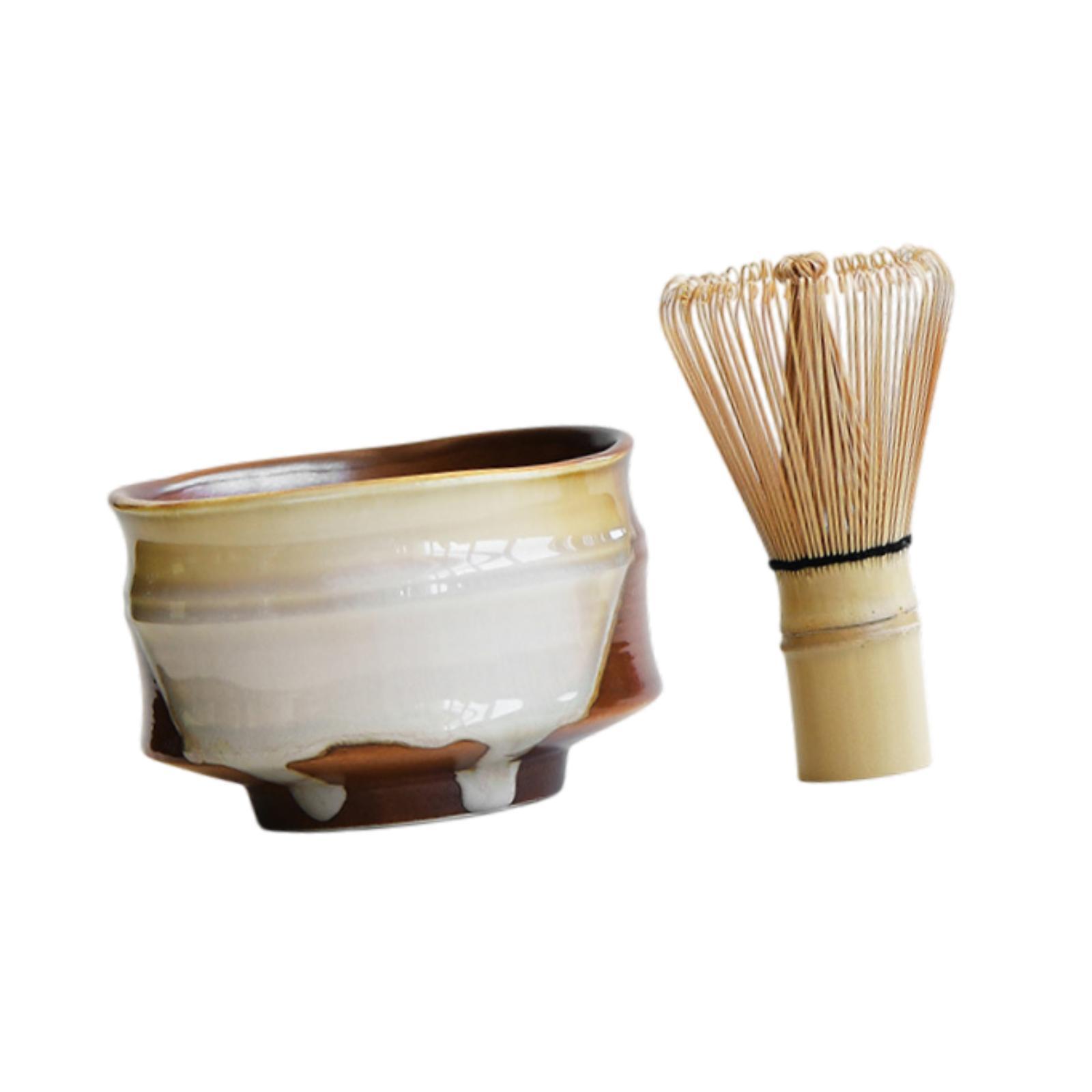 抹茶茶碗 陶器製 日本茶茶碗 手作り茶碗セット 泡立て器付き - Matcha Whisk Set のレビューと価格