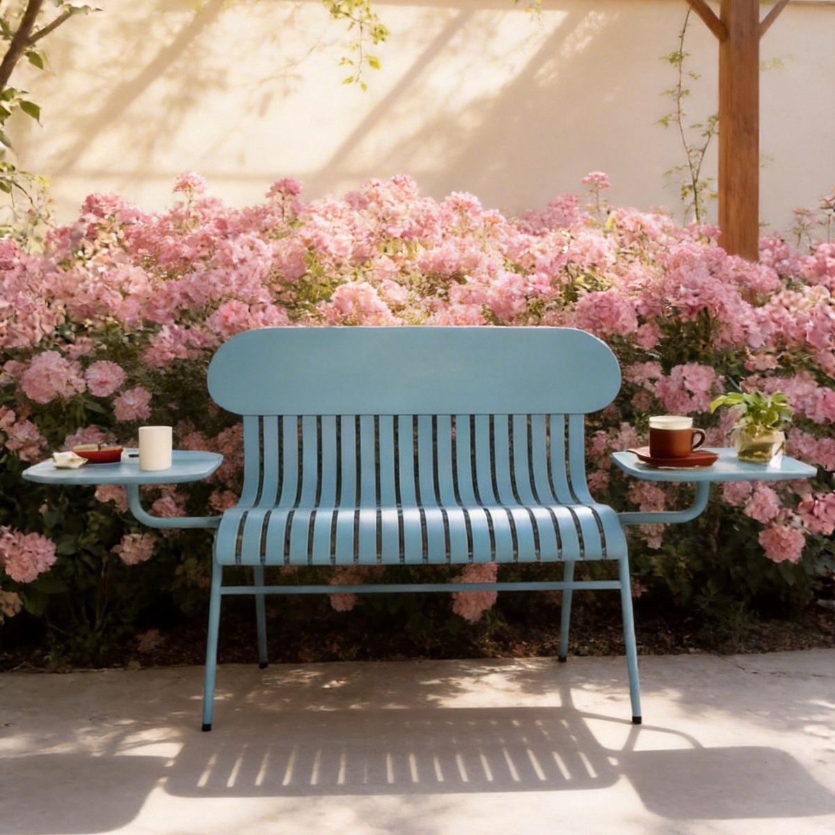 HYS 屋外用ダブルチェア ミルクティー コーヒーショップ  - Coffee Tea For Garden のレビューと価格