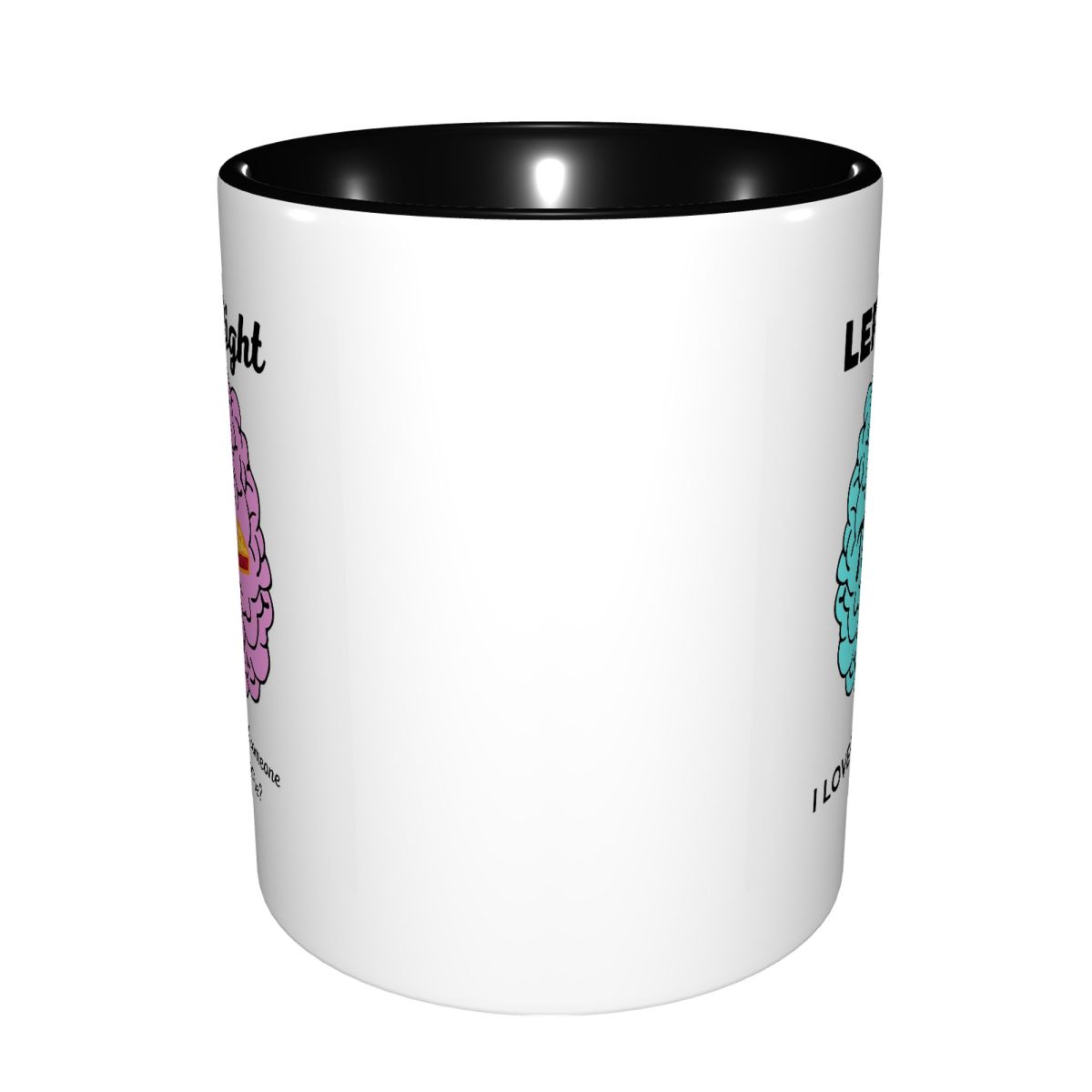 左脳・右脳半球パイパイ数学ジョークマグ面白いセラミックコーヒ - Coffee Tea Jokes のレビューと価格