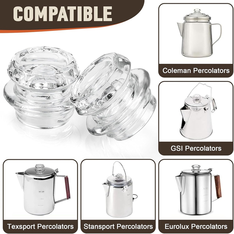 コーヒーパーコレーターガラストップ交換用ガラスパーコレーター - Coffee & Tea Difabis のレビューと価格
