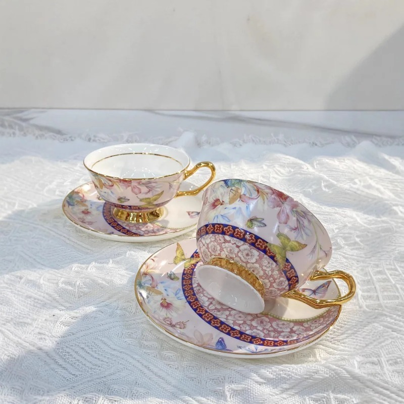 高級感のあるカップとプレート、エナメルカラー、ガーデンアフタ - Coffee Tea For Garden のレビューと価格