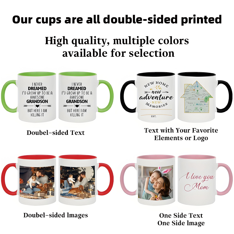 11オンスのパーソナライズマグカップ、カスタム名・画像・テキ - Coffee Tea Day のレビューと価格