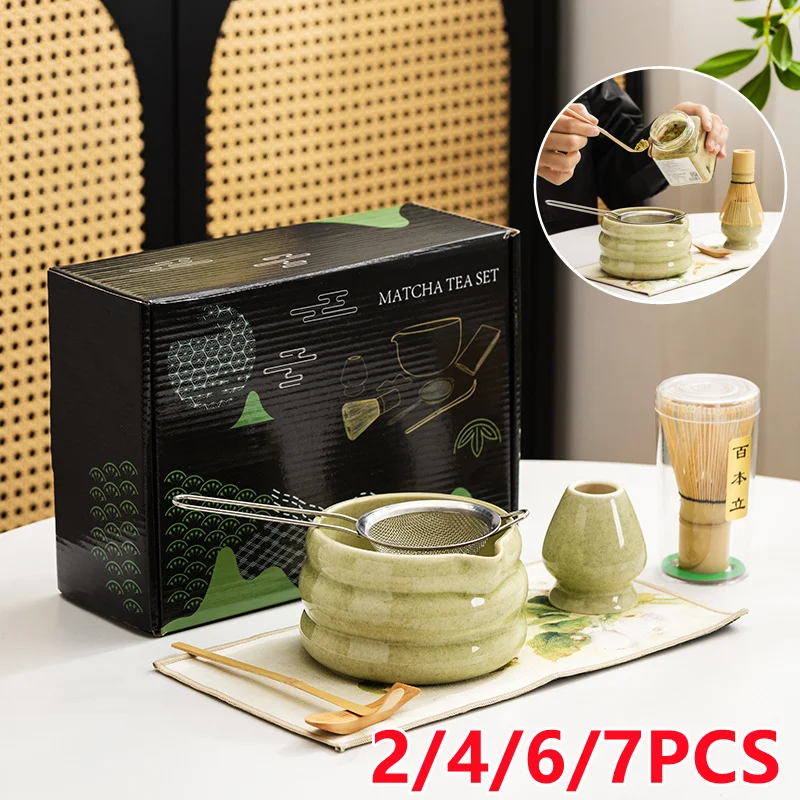 2/4//7 個日本抹茶セット手作りホーム簡単にきれいなボウ - Matcha Whisk Set のレビューと価格